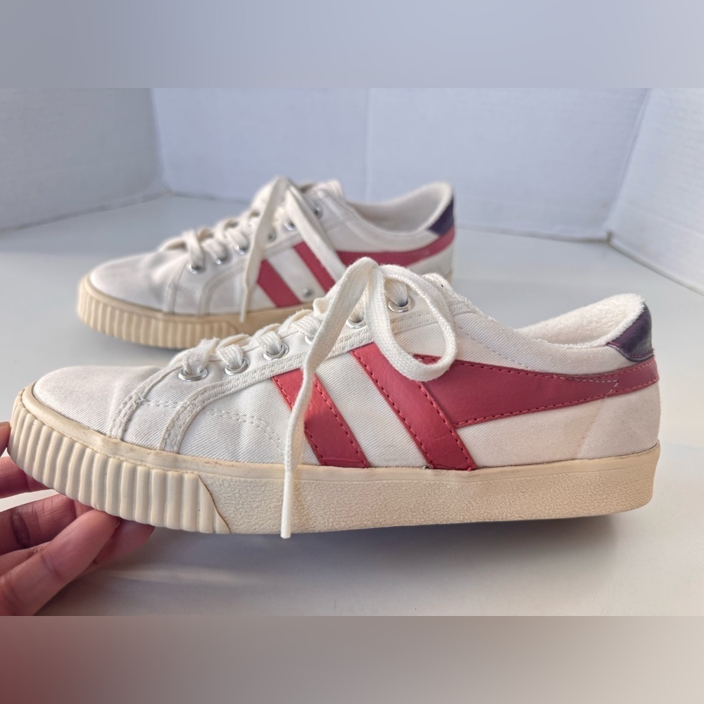 Gola Tennis Mark Cox Canvas Lace Up Fashion Sneakers Shoes Women’s Size 8